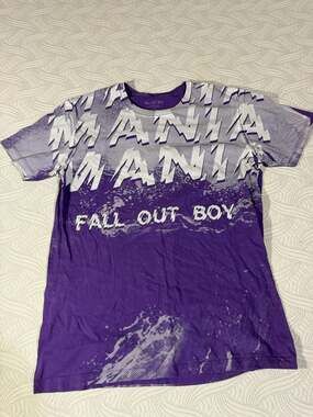 Fall Out Boy 2018 MANIA Tour Purple Graphic T-Shirt
